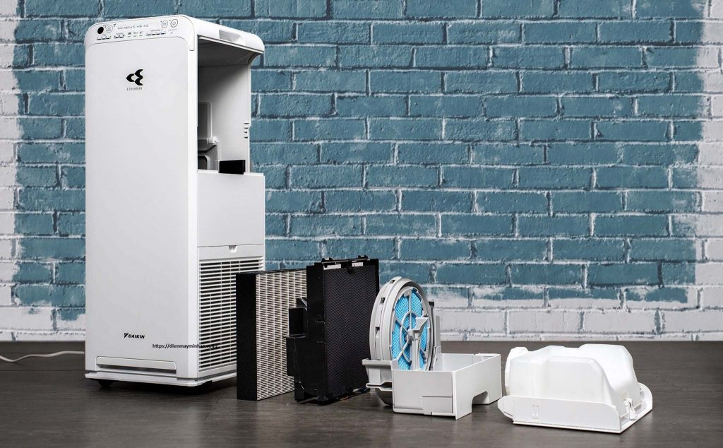 Phân loại các bộ phận bên trong máy lọc không khí.