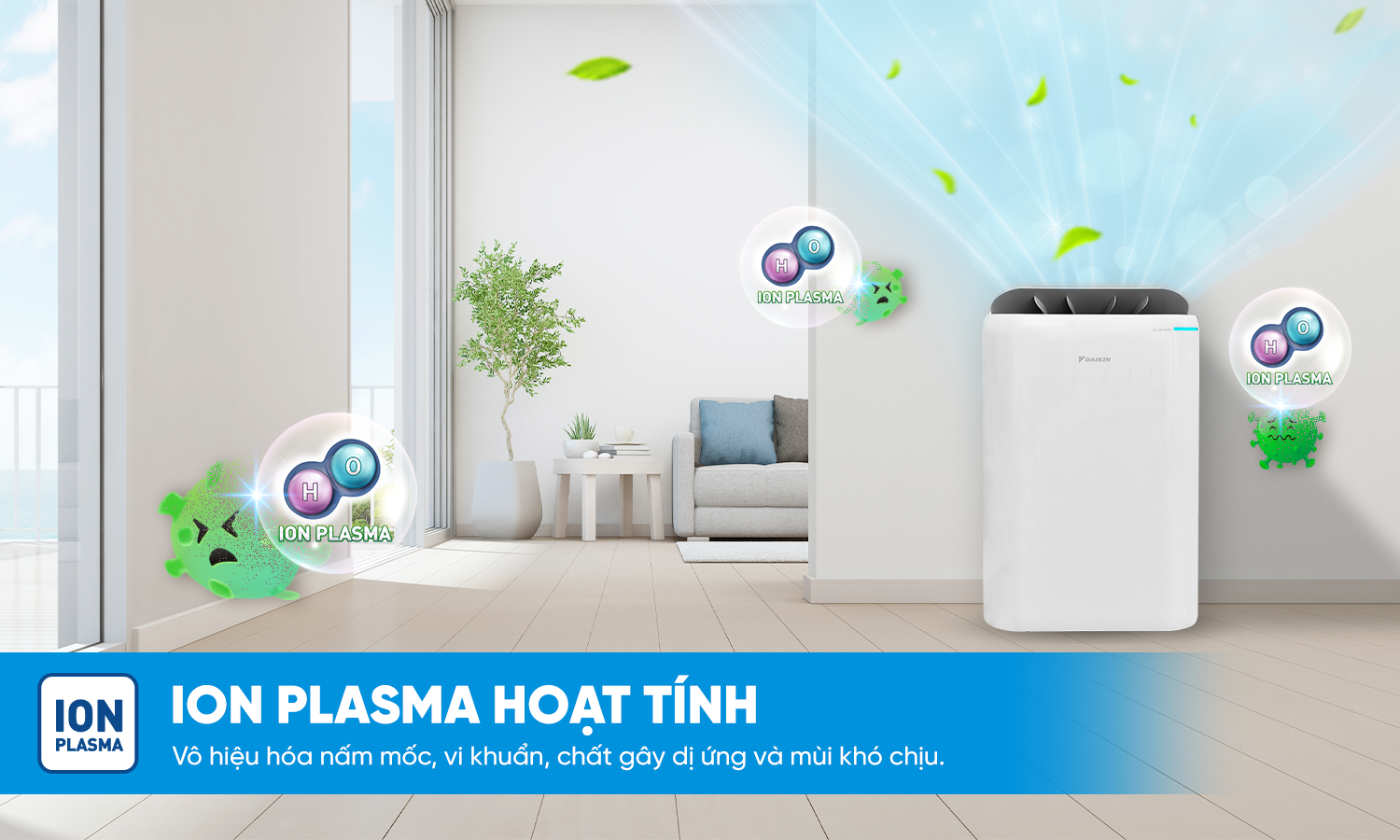 C&ocirc;ng nghệ Ion Plasma hoạt t&iacute;nh