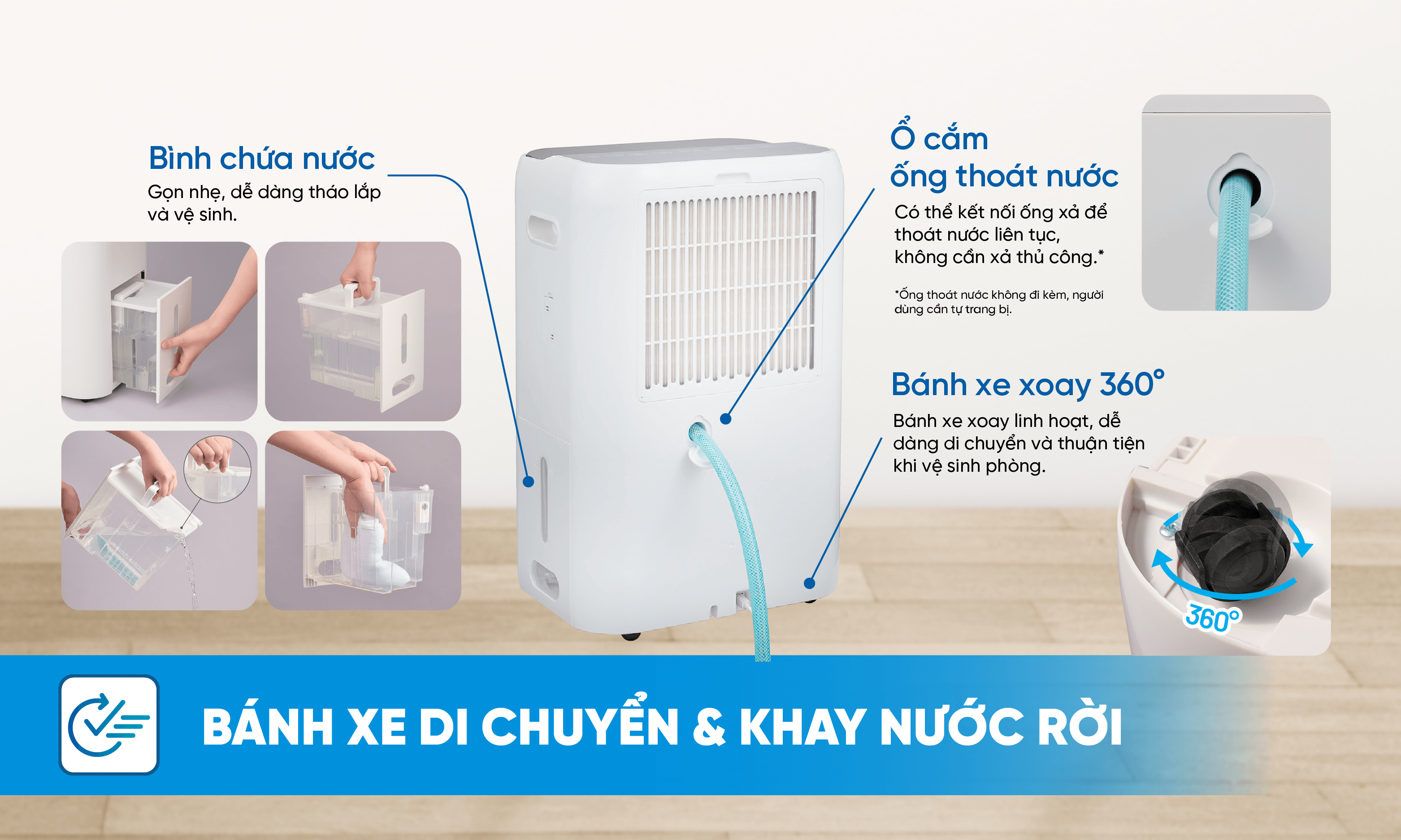 Tiện &iacute;ch sử dụng: đổi hướng gi&oacute;, hẹn giờ, sấy kh&ocirc; b&ecirc;n trong